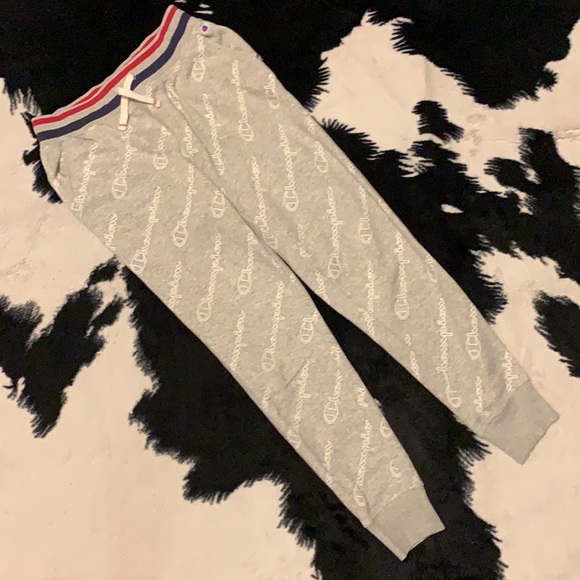 Champion Spellout Logo All-Over Print Joggers - Picture 2 of 10